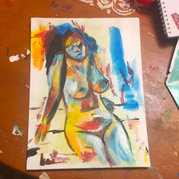 Abstract nude female in thought - Picture 3 of 3